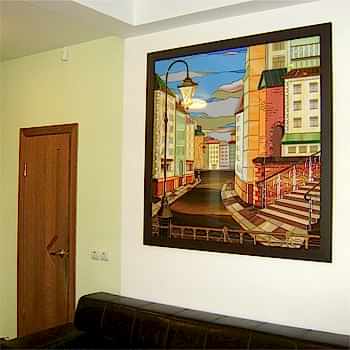 витраж в интерьере